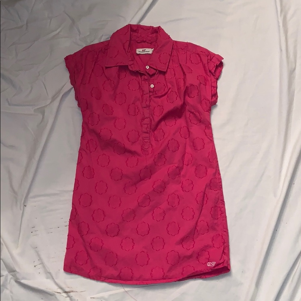 Pink vineyard vines dress